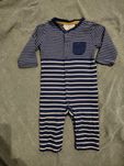 Pajacyk Organic Cotton w stylu marynarskim r. 62