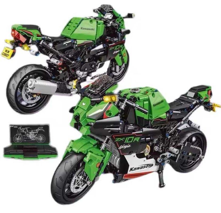 Klocki wzór LEGO Kawasaki Ninja ZX10R Motocykl Prezent ŚcigaczSportowy