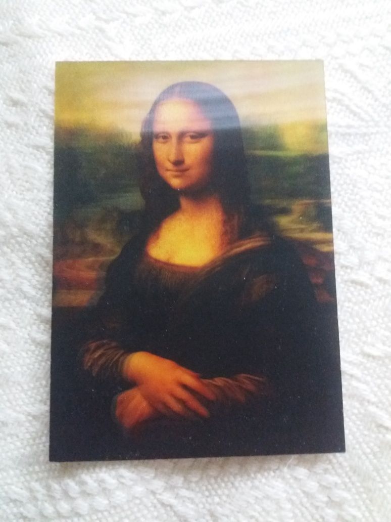 Obrazek widokówka 3D Mona Lisa