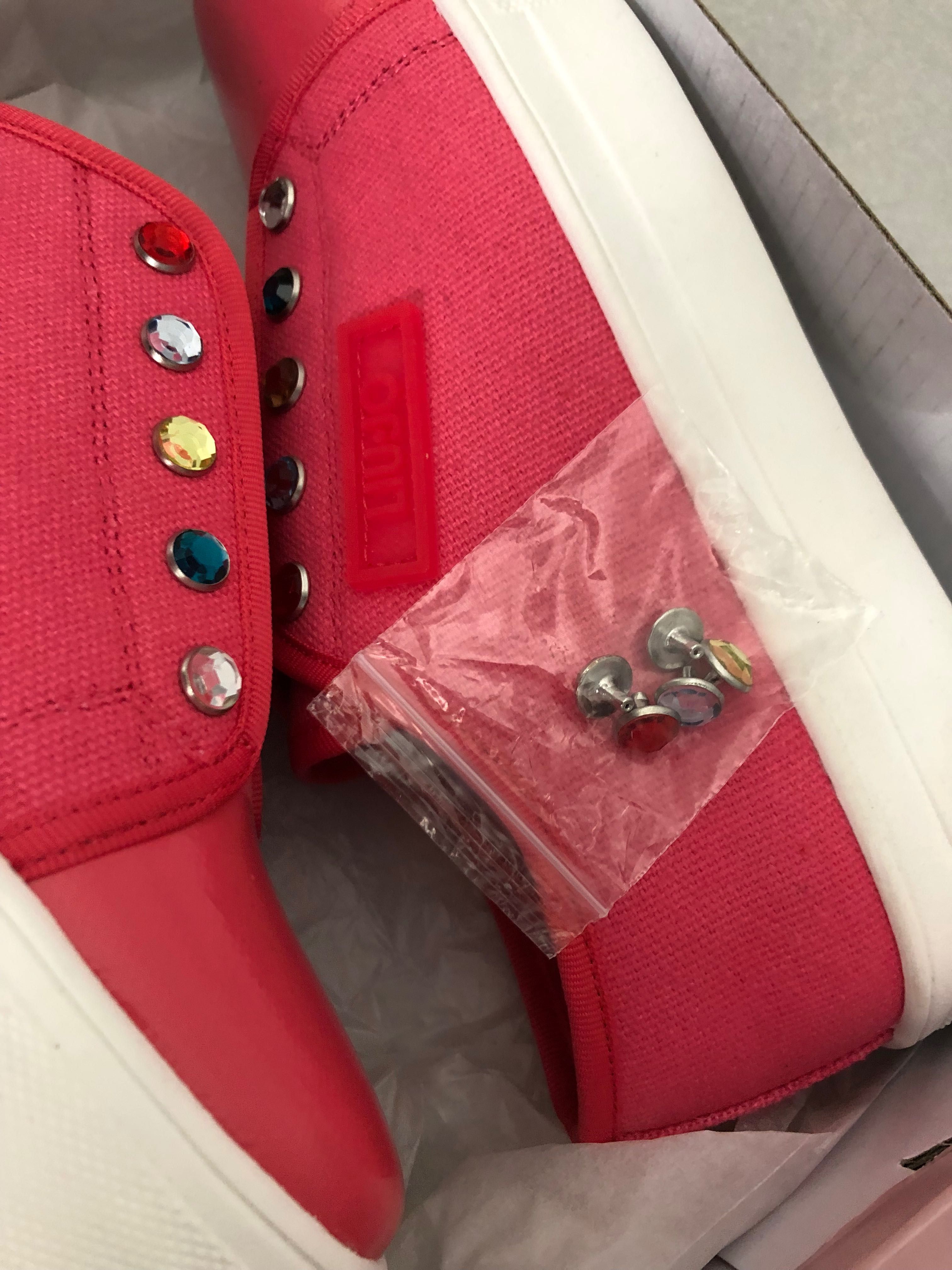 Liu jo 37 nowe różowe trampki sneakersy dżety kryształki