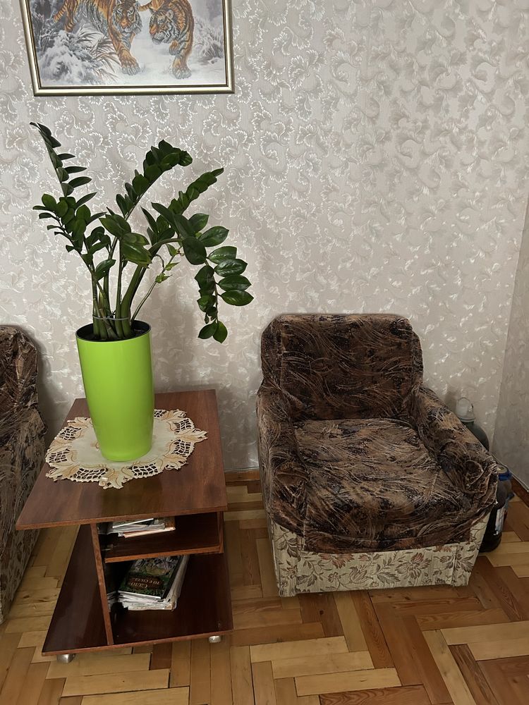 Меблі вітальня журнальний столик мякі крісла