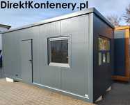 Kontener stróżówka portiernia z WC 6x2,5m Producent