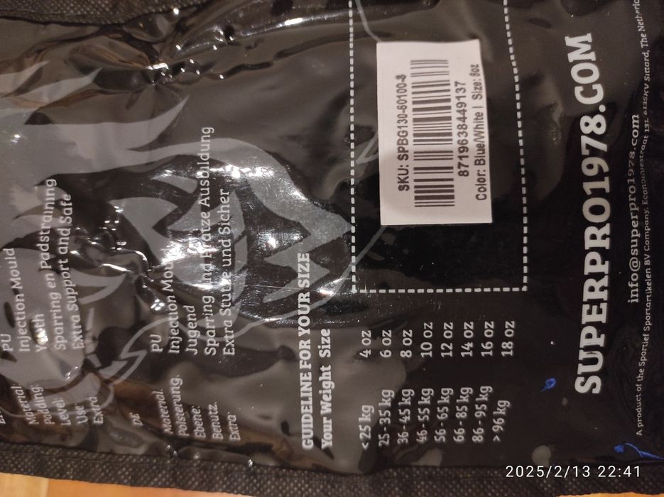 Luvas de combate Super Pro 8 Oz