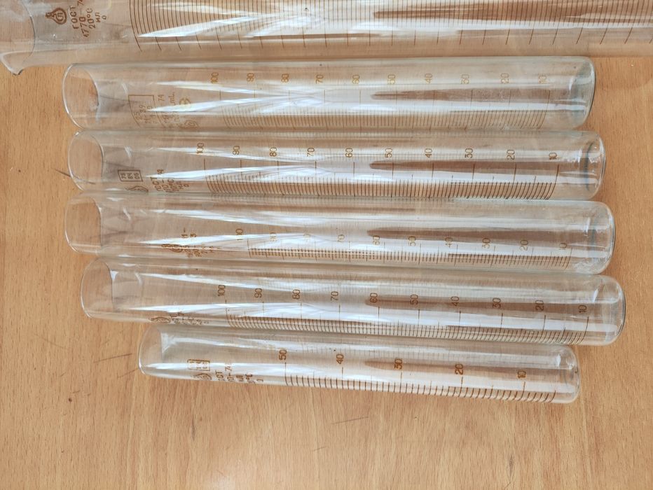 Хімічні, лабораторні циліндри, 50, 100, 250 мл