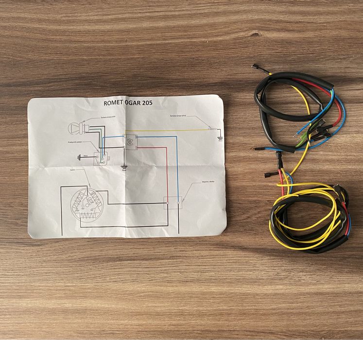 NOWA POLSKA instalacja elektryczna OGAR 205 KOMPLETNA romet