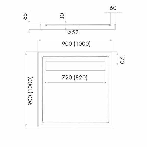 Schedpol Camparo 3.082 Brodzik akrylowy kwadratowy 100x100