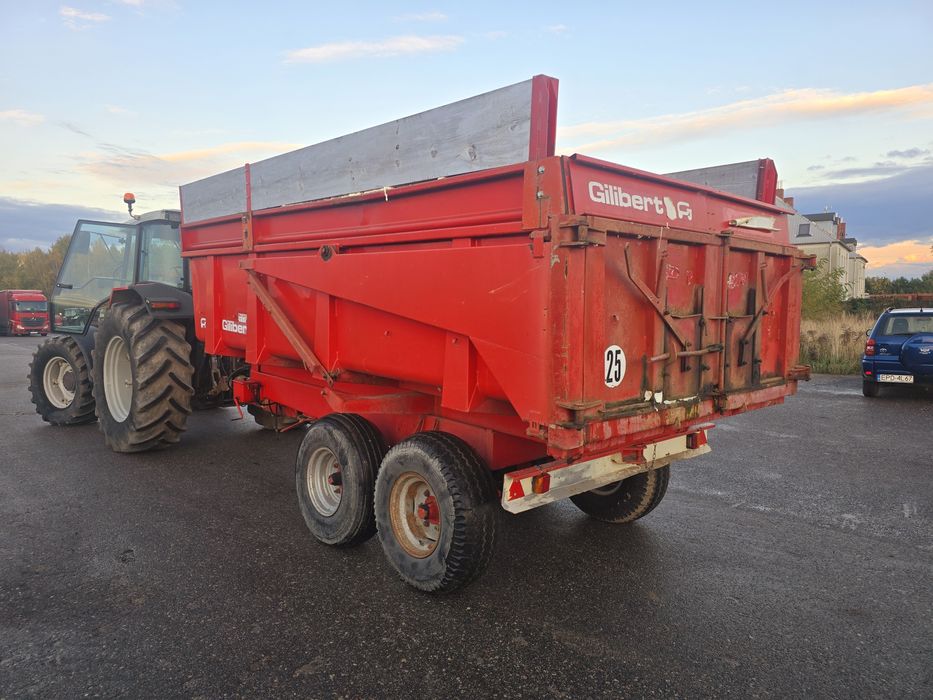 Przyczepa skorupowa gilibert wysokiego składowania 10 ton