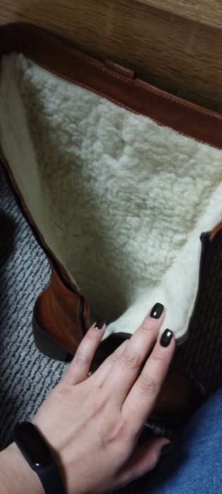 Чоботи на штучному хутрі