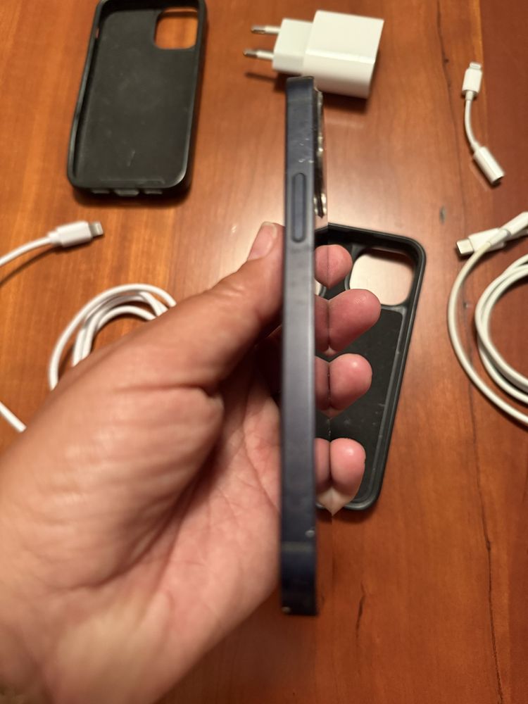 Iphone 12 mini preto (inclui adaptador, cabos e capa quadcore)