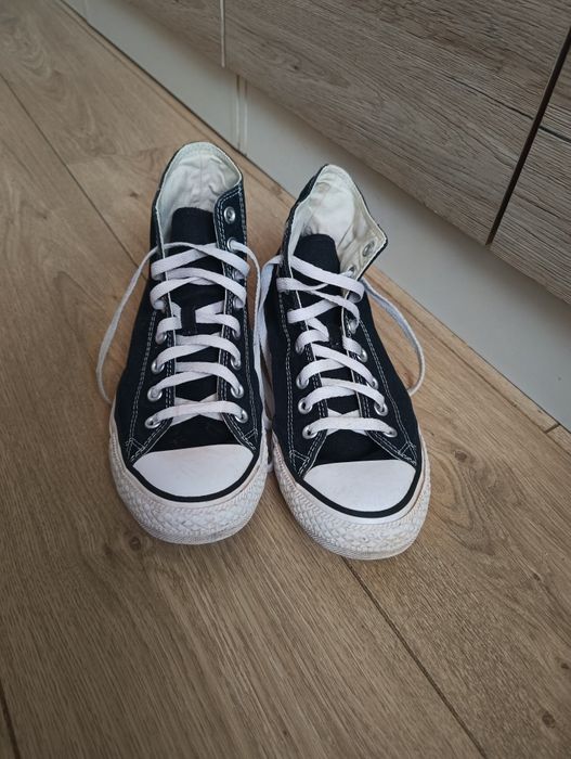 Converse czarne wysokie 41
