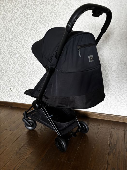Коляска Cybex Coya Sepia Black на шасі Matt Black (чорна на чорному)