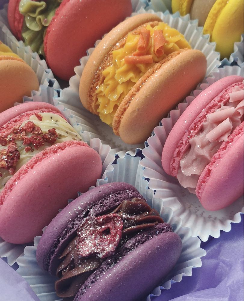 Десерти Макарон Macarons  торт куб