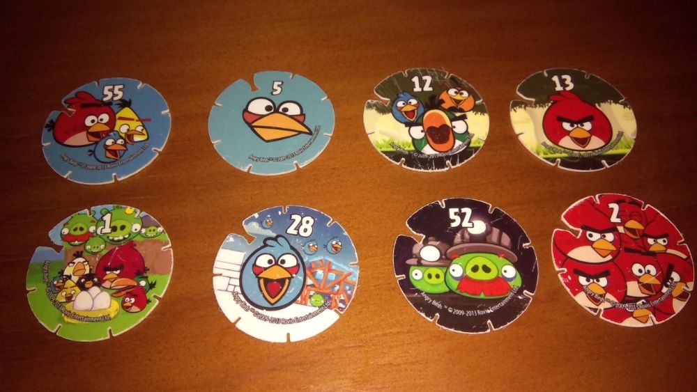 Lote 8 coleccionaveis Angry Birds