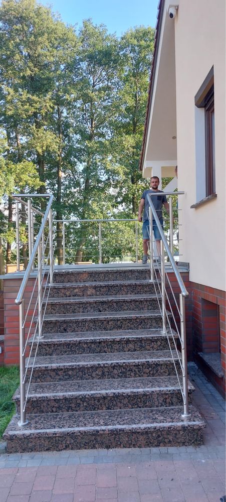 Balustrada Balkonowa Tarasowa Ze Stali Nierdzewnej