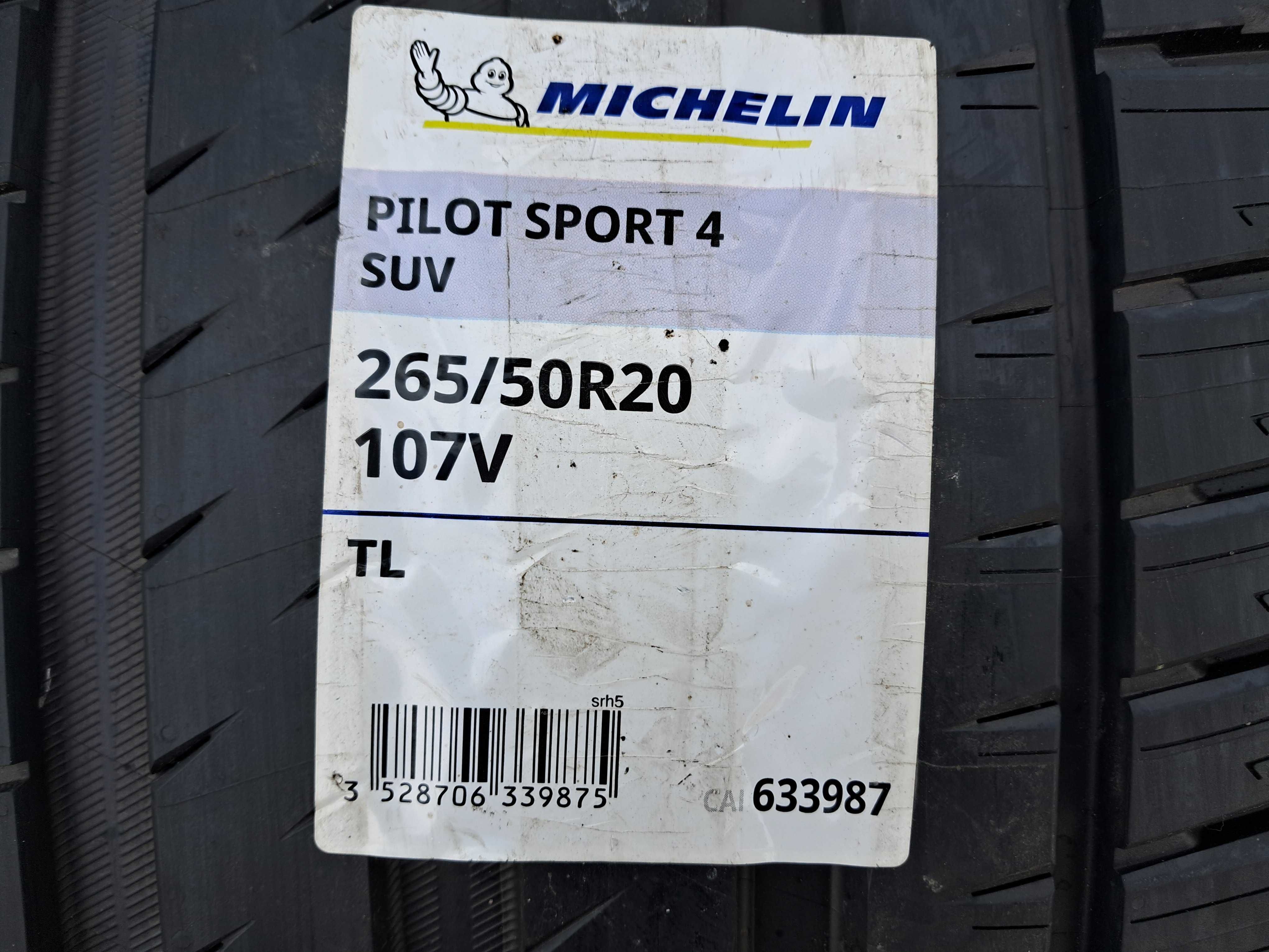 Резина НОВА літо Michelin 265/50 R20 Pilot Sport 4 SUV 2022р. 107V