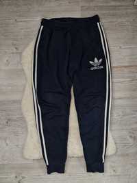 Spodnie Dresowe Adidas Rozmiar M Granatowe Logo Dres , Dresy