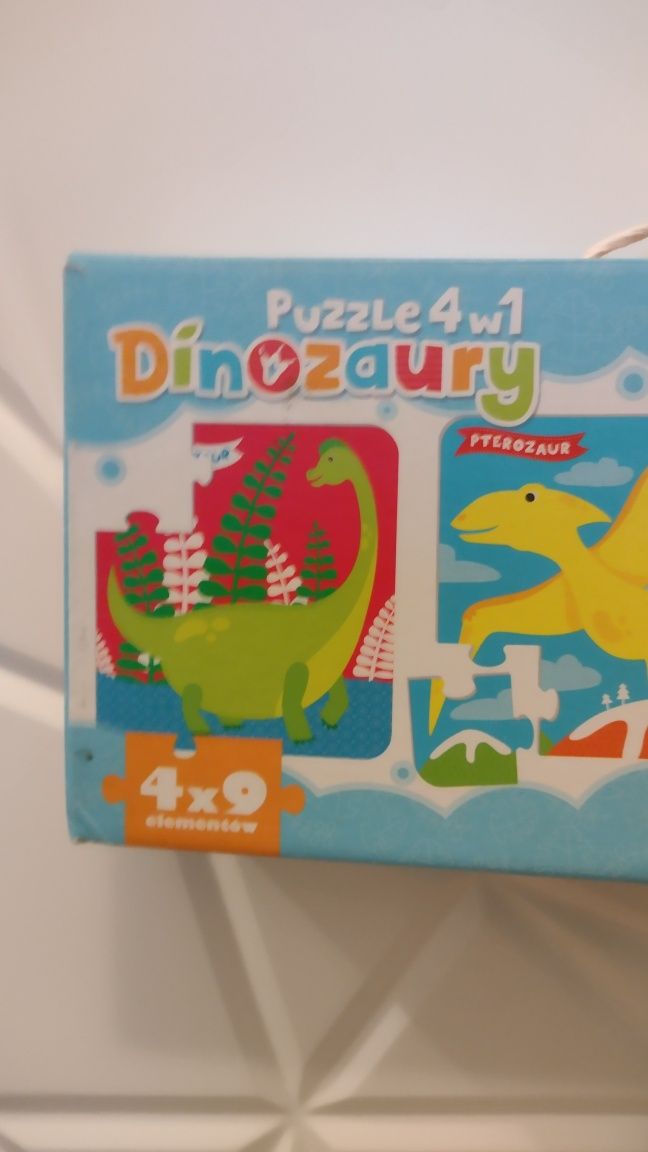 CzuCzu puzzle dinozaury 4w1