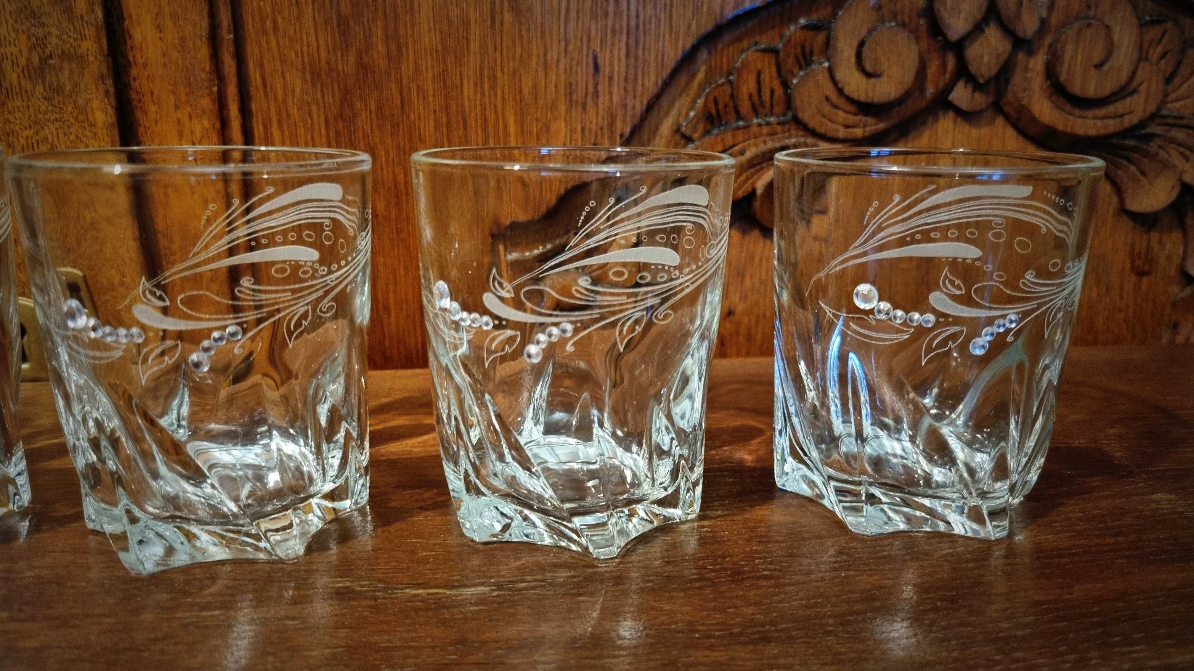 Piękne szklanki do Whisky Sigma Glass - zdobione kamykami / cyrkoniami