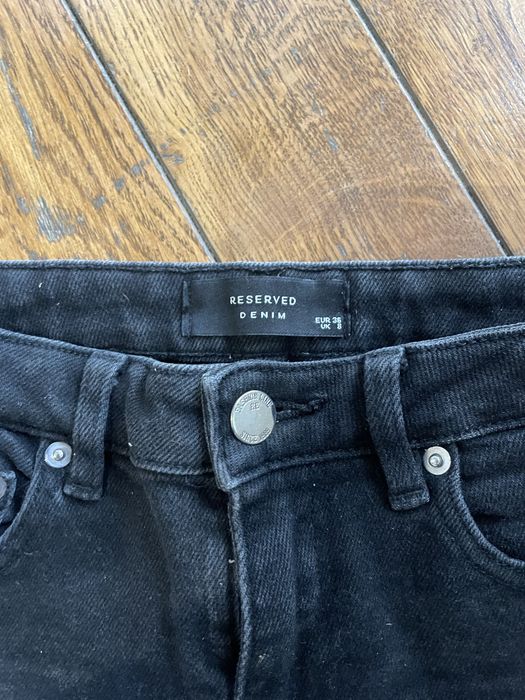 jeansy damskie czarne skinny reserved xs