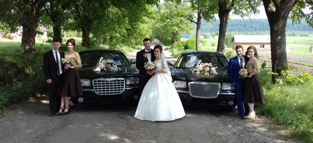 Весільний кортеж/Авто на весілля автомобілями Chrysler 300c/крайслер
