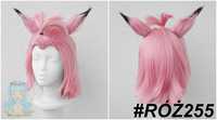 Diona Genshin Impact Krótka różowa peruka z uszkami cosplay wig