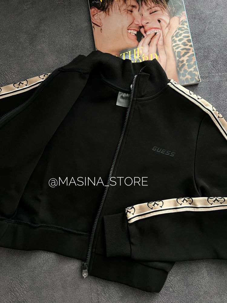 Нова кофта світшот Guess Гесс вкорочена чорна XS оригінал