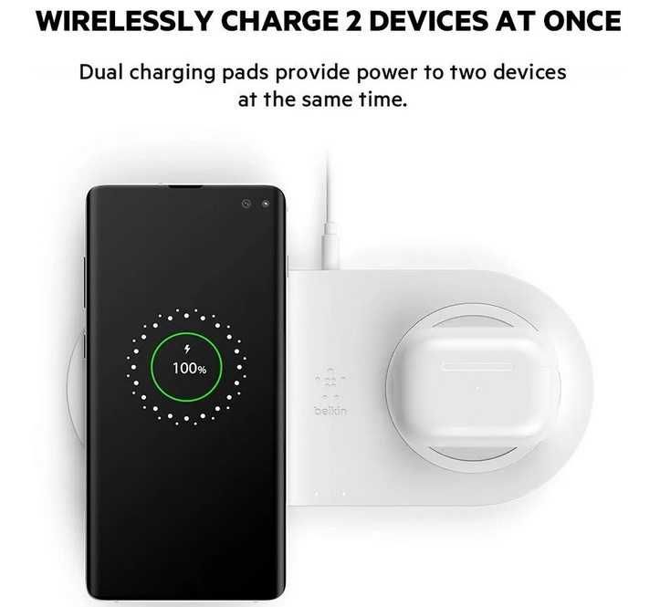 Carregador Wireless sem fios duplo Belkin