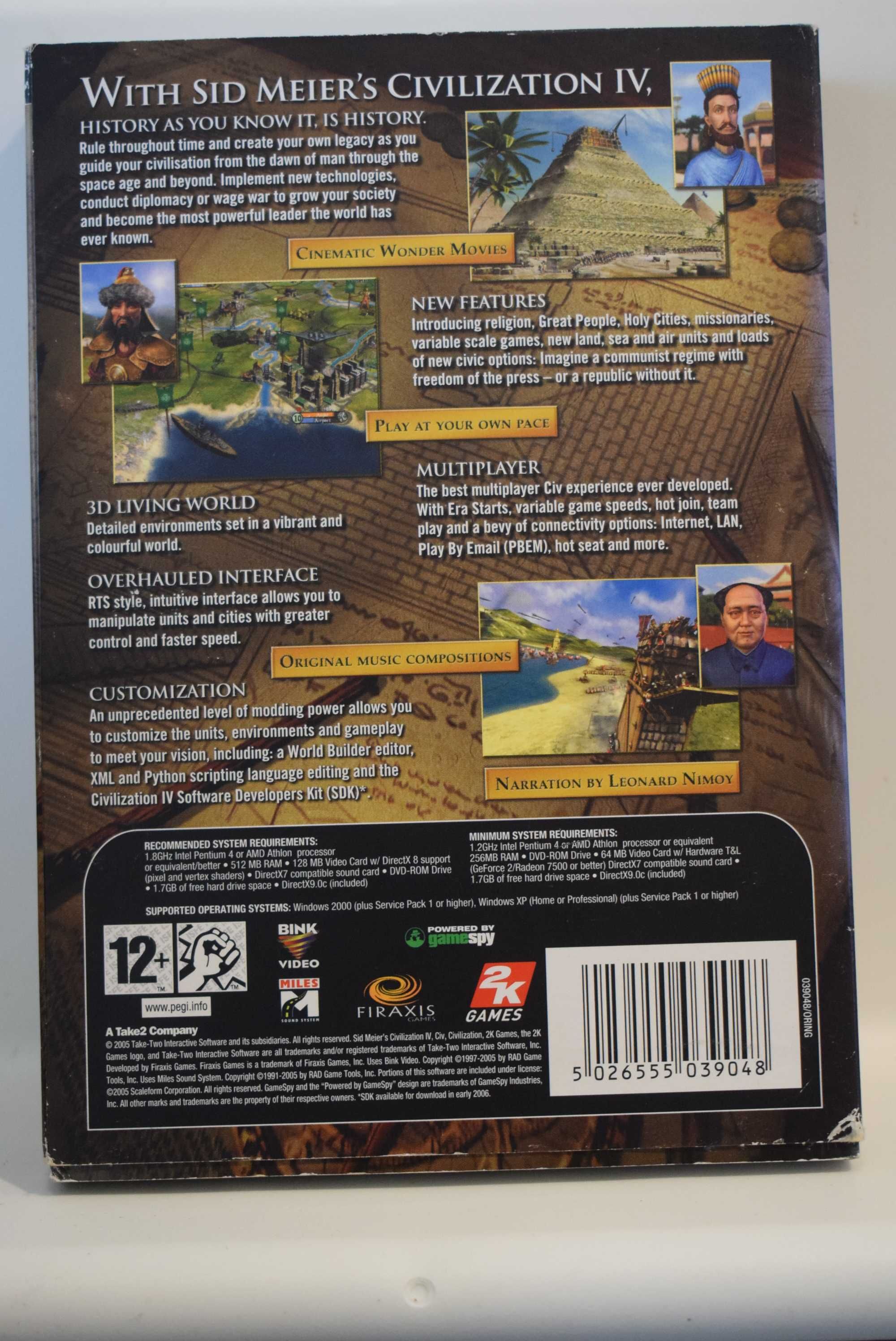 Sid Meiers  Civilization IV PC CD-Rom