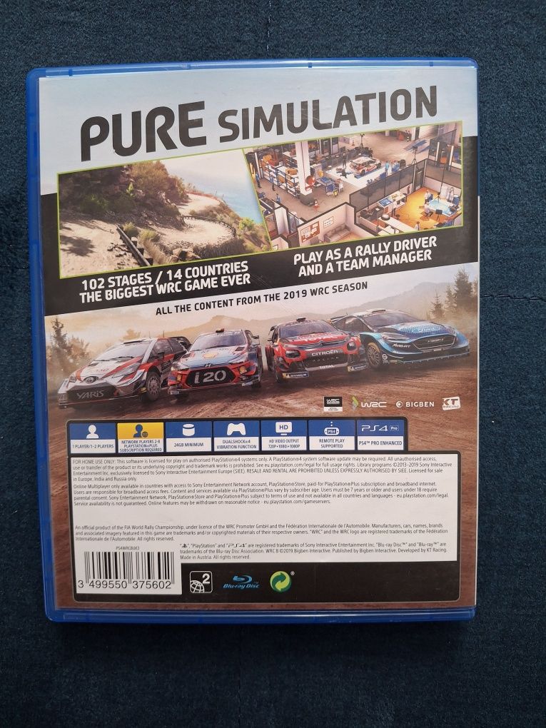 WRC 8 PL PS4 PS5 po polsku idealna
