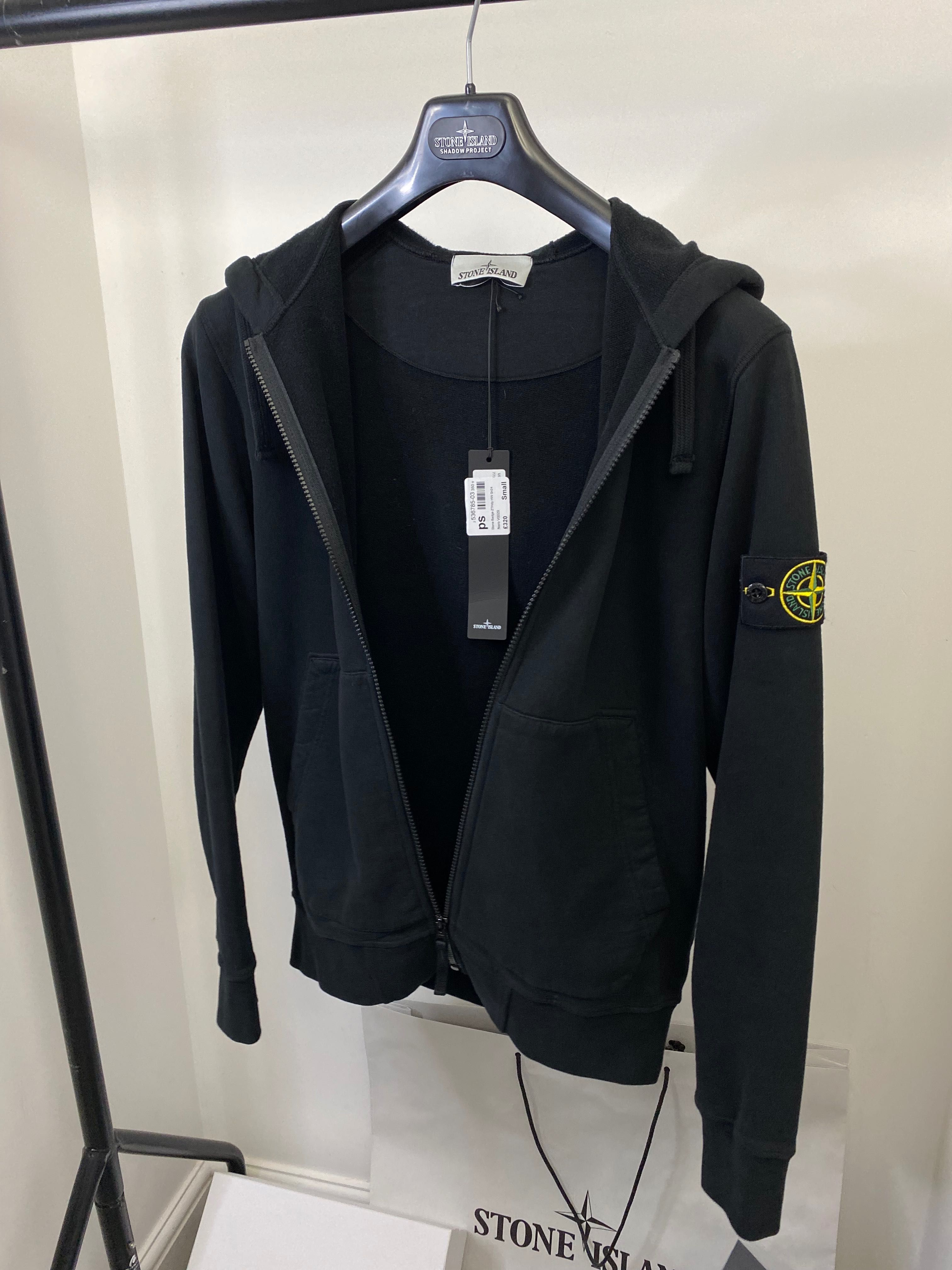 Stone island  BRUSHED COTTON FULL zip hoodie