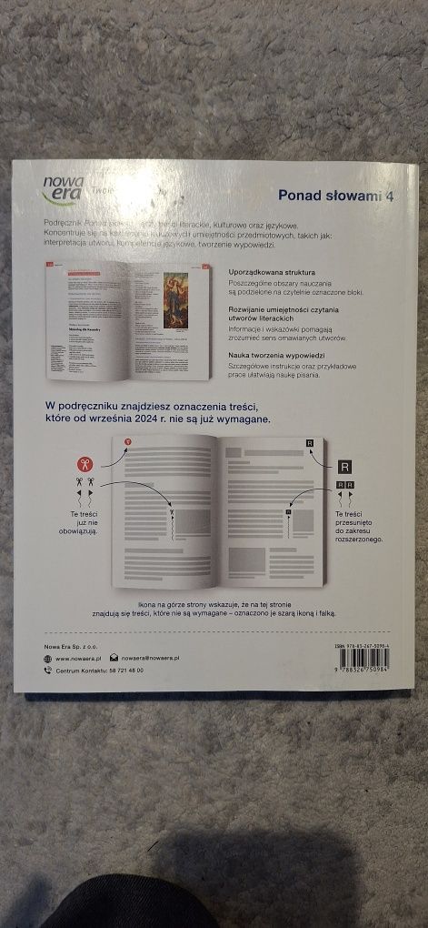 Ponad słowami 4 (podręcznik, zakres podstawowy i rozszerzony)