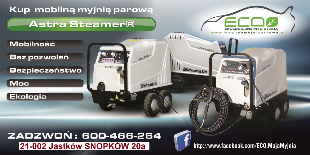 Mobilna Myjnia parowa - Poradnik Biznesplan pod dotacje UP i unijne
