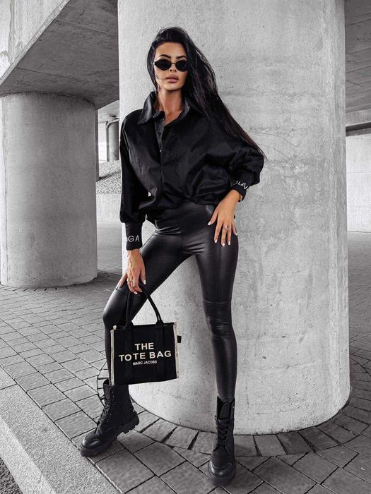 Olavoga czarna koszula Swoon cusual oversize XS, S i M - poska marka