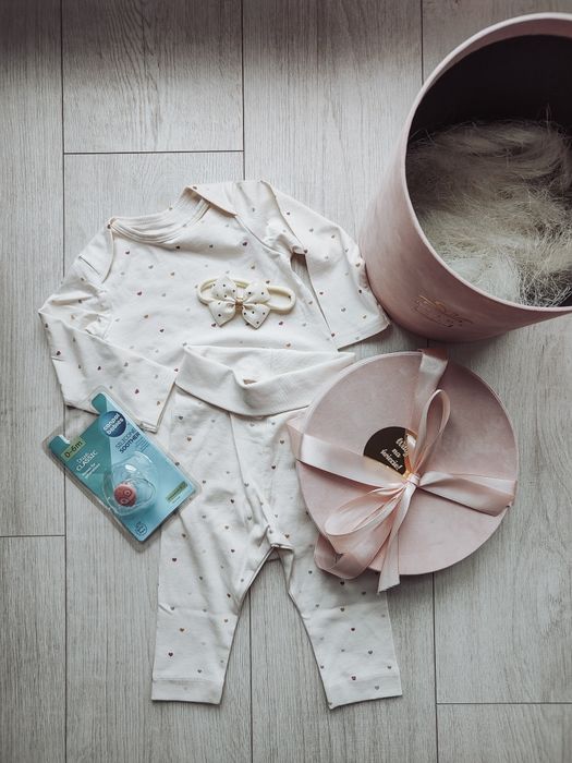 Zestaw prezentowy dla noworodka baby shower box prezent dziewczynka