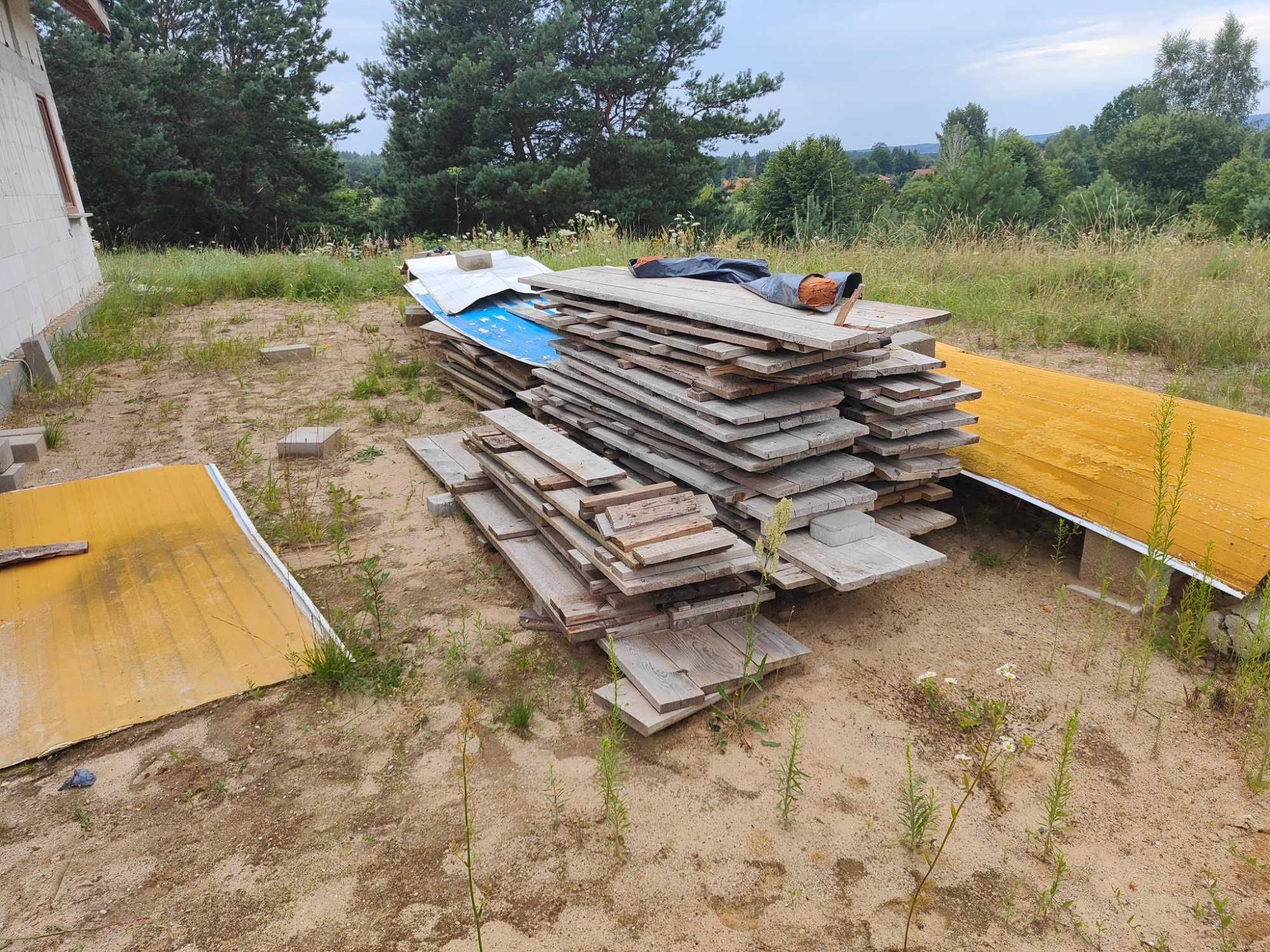 Deski szalunkowe, blaty po budowie - ok 1.5-2m3