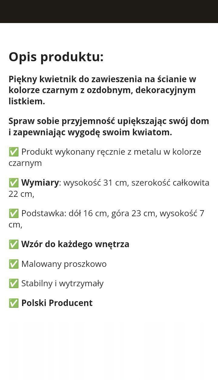 Kwietniki ozdobne na ścianę