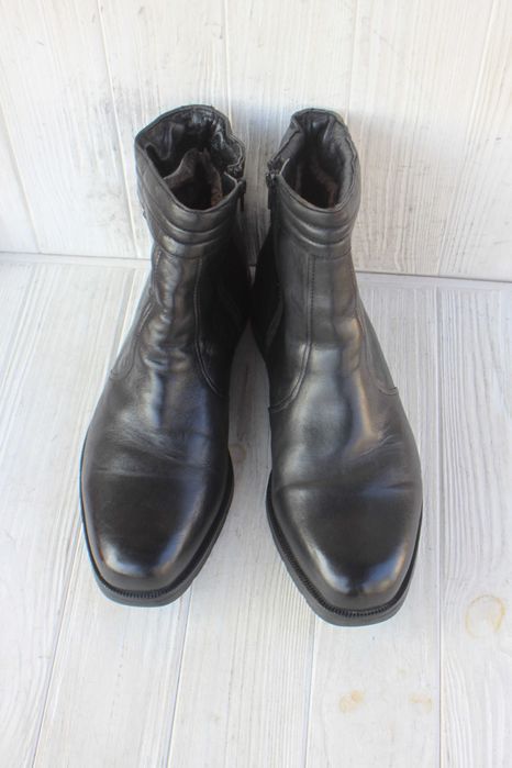 Зимние ботинки AM кожа Германия 45р черевики