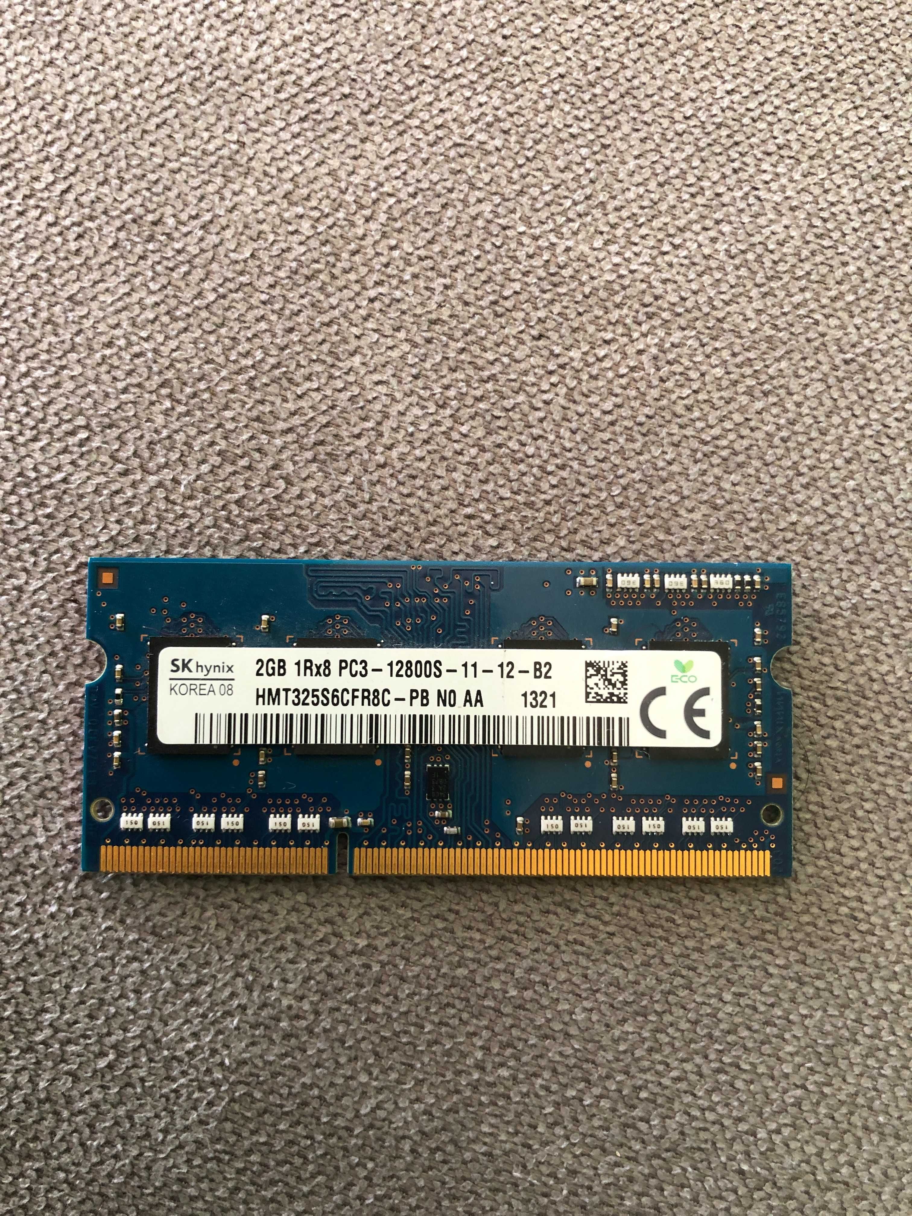 Pamięć RAM SK hynix 2GB 1Rx8 PC3-12800S-11-12-B2 DDR3