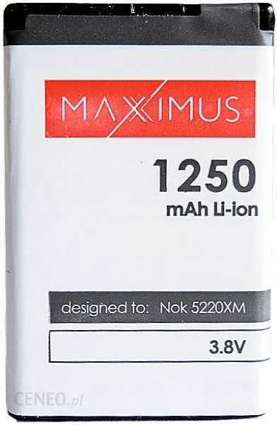Bateria BL-5CT 1250 mAh Li-Ion Maxximus do NOKIA 6303 C5
