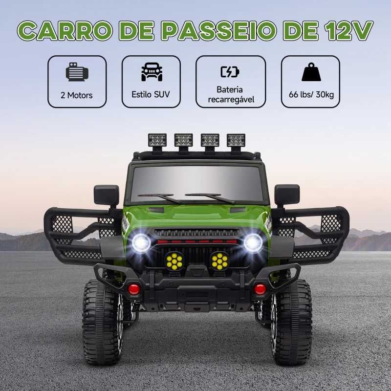 Carro Elétrico para Crianças com Bateria de 12V