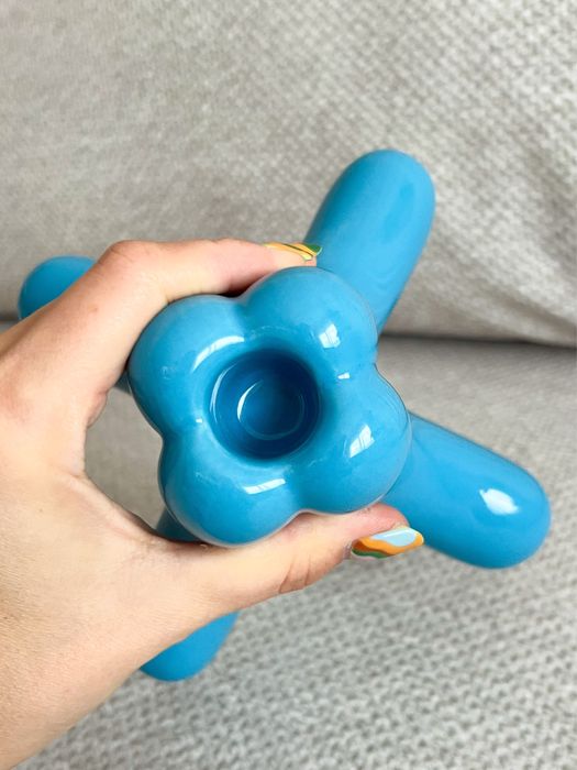 IKEA Vinterfint Gustaf Westman świecznik niebieski