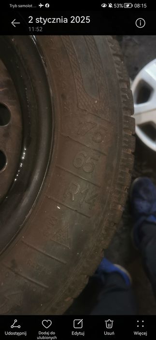 Opony zimowe  175/65/14 koła Yaris