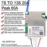JBD Bluetooth 7S - 13S  плата защиты Smart BMS балансир 24 В 36 В 48