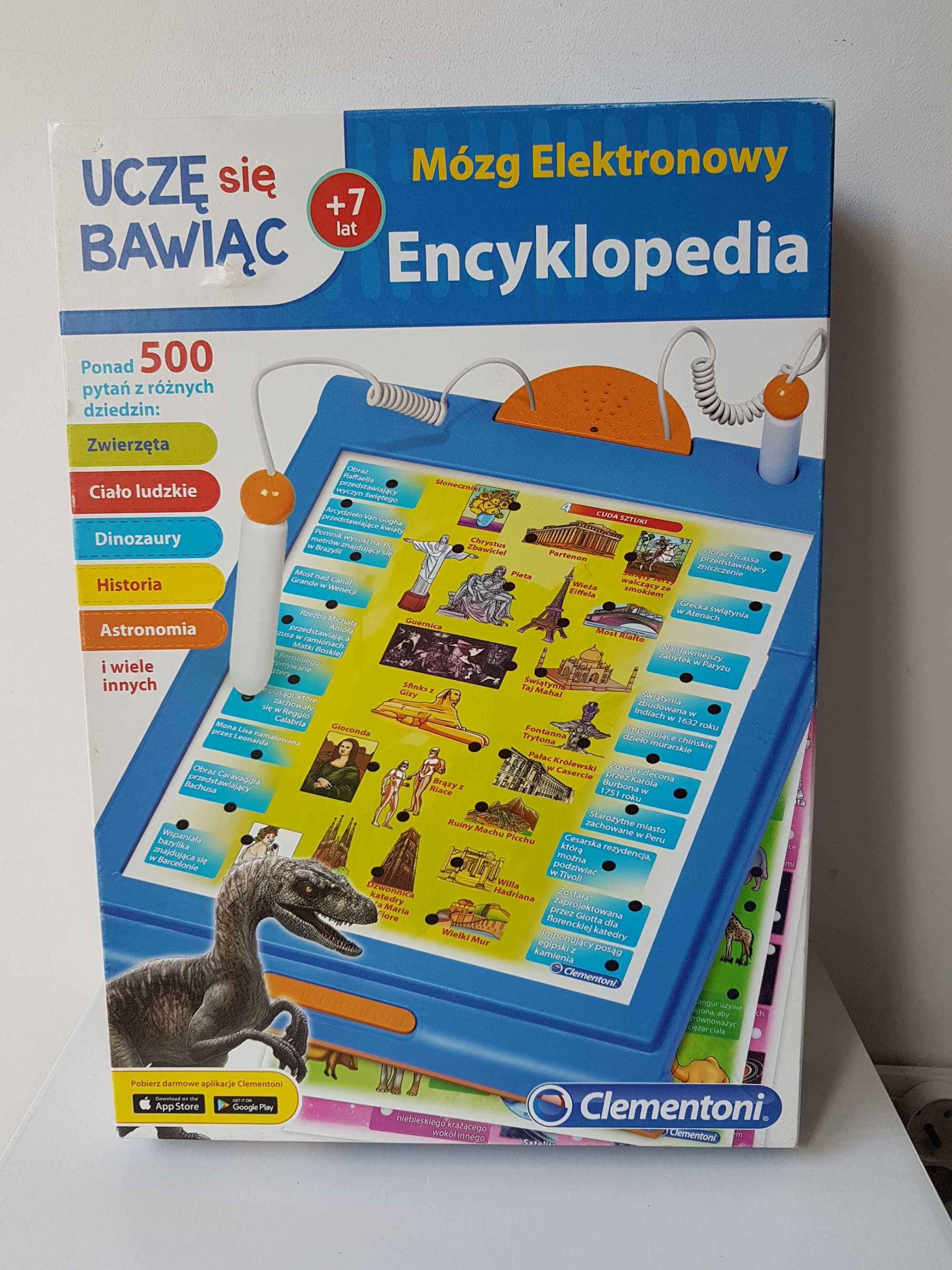 Uczę się bawiąc Mózg elektronowy Encyklopedia wiek 7+ Clementoni
