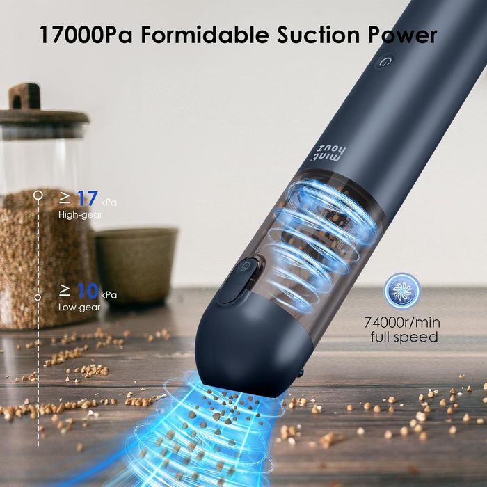 Новий потужний та якісний акумуляторний міні автомобільний пилосос