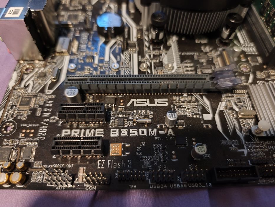 Płyta główna Asus prime b350m-a + procesor ryzen 3 1200 + 8GB ram ddr4