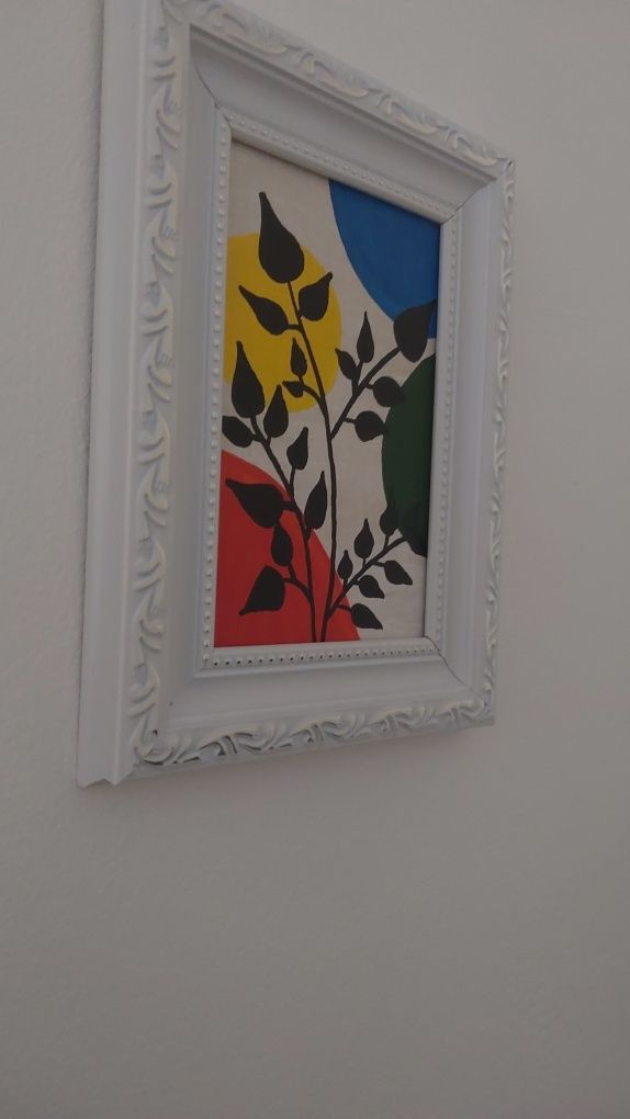 Obraz liście handmade