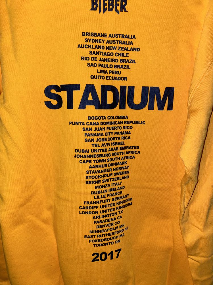 Sweatshirt com capuz Stadium Justin Bieber