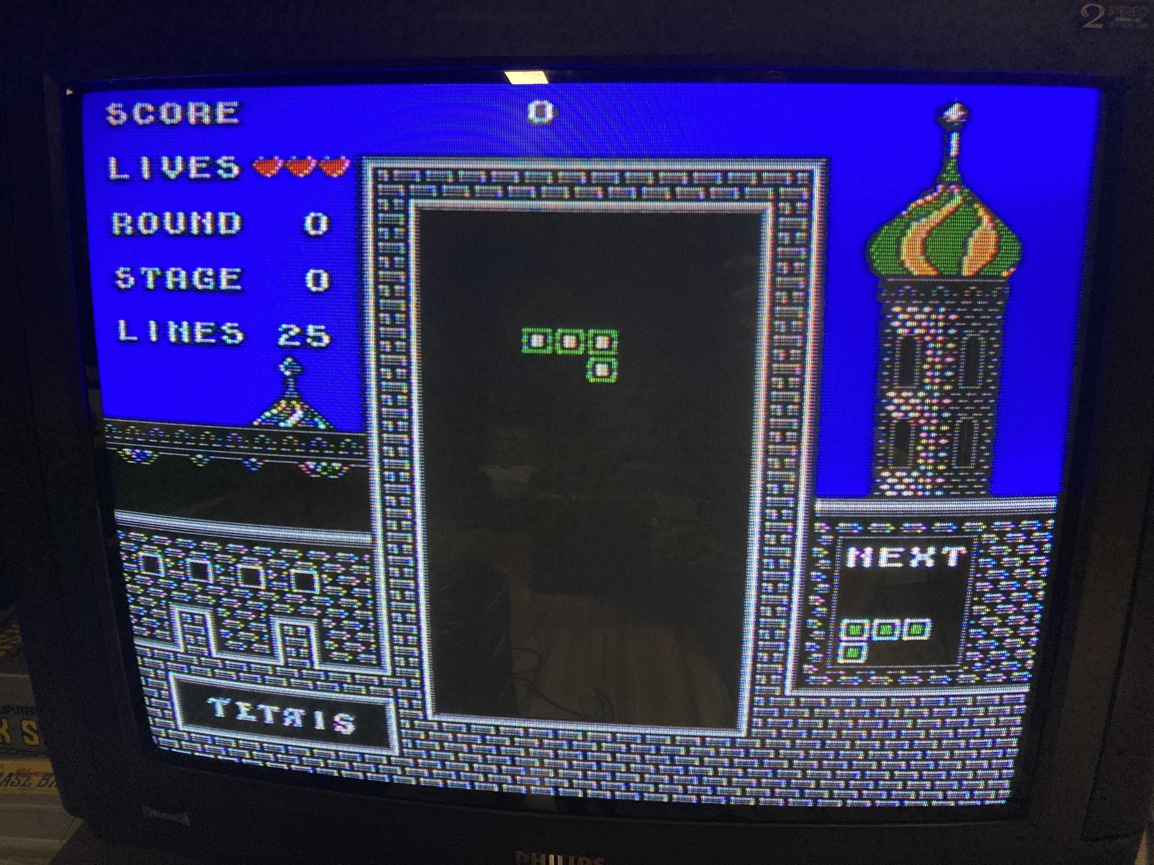 Nintendo Famicom - gra Tetris w pudełku