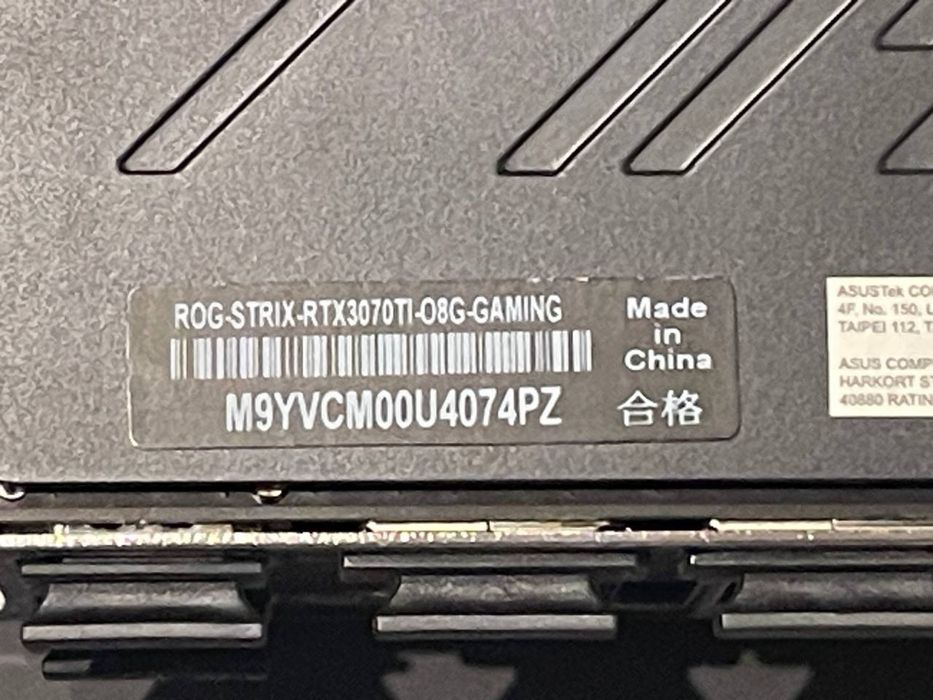 Asus Rog Strix 3070ti